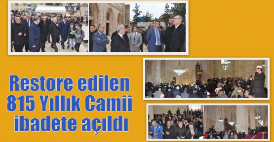 Restore edilen 815 Yıllık Camii ibadete açıldı