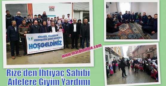 Rize’den İhtiyaç Sahibi Ailelere Giyim Yardımı