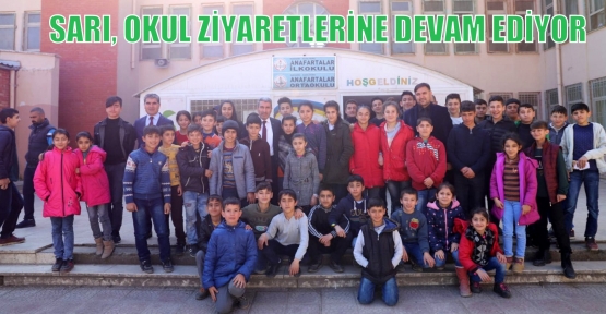 SARI, OKUL ZİYARETLERİNE DEVAM EDİYOR