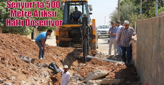 Şenyurt'ta 500 Metre Atıksu Hattı Döşeniyor