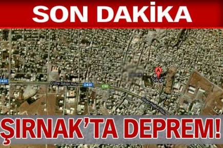 Şırnak'ta Deprem