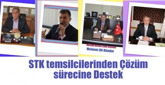 STK temsilcileri ve kanaat önderlerinden Çözüm sürecine Destek 