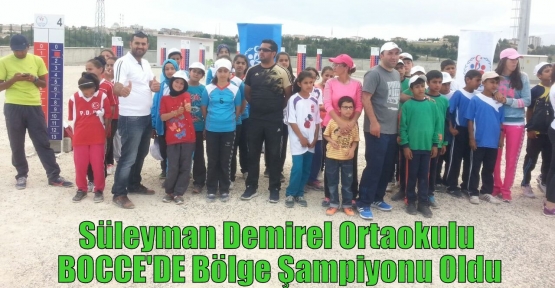 Süleyman Demirel Ortaokulu BOCCE'DE Bölge Şampiyonu Oldu