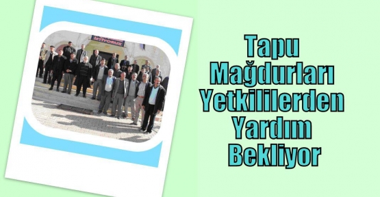 Tapu Mağdurları Yetkililerden Yardım Bekliyor