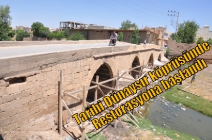 Tarihi Dünaysır köprüsünde Restorasyona başlandı