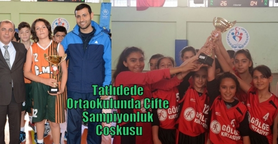 Tatlıdede Ortaokulunda Çifte Şampiyonluk Coşkusu