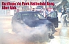 Ateş Közü Üzerine Park Eden Otomobil Alev Aldı