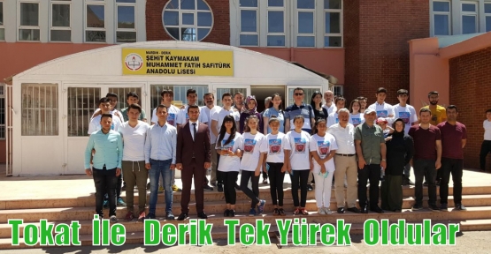 Tokat  İle   Derik  Tek Yürek  Oldular         