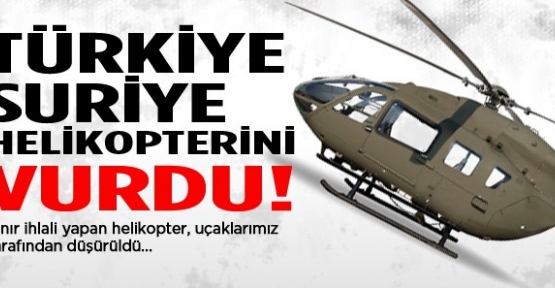 Türkiye, Suriye helikopterini vurdu