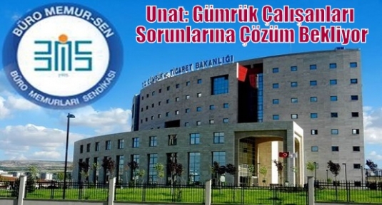 Unat: Gümrük Çalışanları Sorunlarına Çözüm Bekliyor