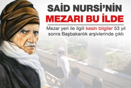 Ustad Said Nursi'nin mezar yeri belli oldu?