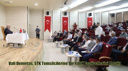 Vali Demirtaş, Bir Yıllık Faaliyetlerini Anlattı