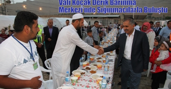 Vali Koçak Derik Barınma Merkezi’nde Sığınmacılarla Buluştu