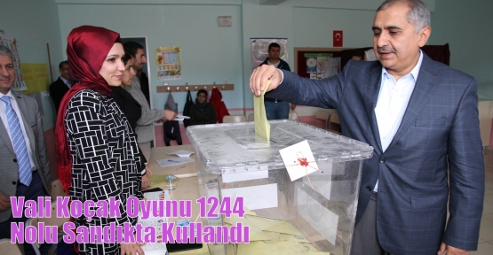 Vali Koçak Oyunu 1244 Nolu Sandıkta Kullandı