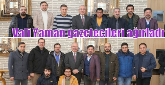 Vali Yaman gazetecileri ağırladı