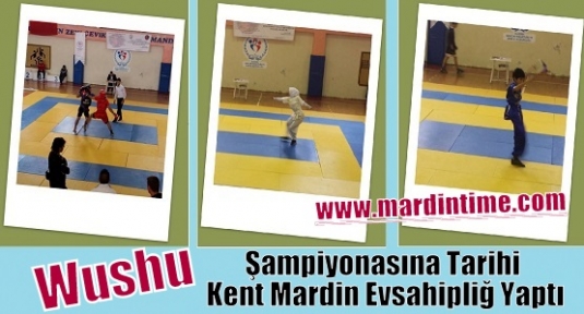  Wushu Şampiyonasına Tarihi Kent Mardin Evsahipliğ Yaptı