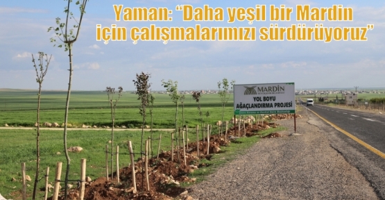 Yaman: “Daha yeşil bir Mardin için çalışmalarımızı sürdürüyoruz”