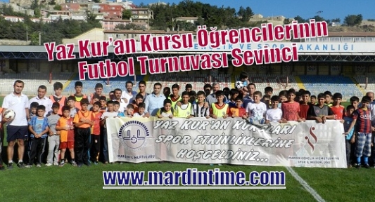 Yaz Kur’an Kursu Öğrencilerinin Futbol Turnuvası Sevinci 