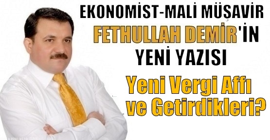 Yeni Vergi Affı ve Getirdikleri?