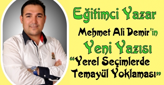 Yerel Seçimlerde Temayül Yoklaması