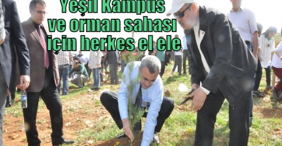 Yeşil Kampüs ve orman sahası için herkes el ele