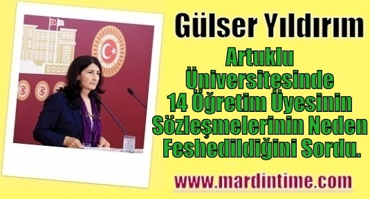 Yıldırım Artuklu Üniversitesinde 14 Öğretim Üyesinin Sözleşmelerinin Neden Feshedildiğini Sordu.