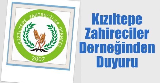 ZAHİRECİLER DERNEĞİNDEN  DUYURU