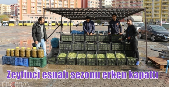 Zeytinci esnafı sezonu erken kapattı