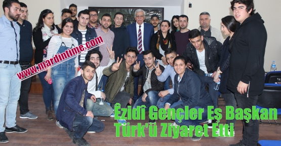 Êzidî Gençler Eş Başkan Türk'ü Ziyaret Etti