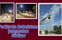 Parklarda Aydınlatma Çalışmaları Sürüyor