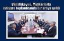 Vali Akkoyun, Muhtarlarla istişare toplantısında...