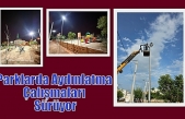 Parklarda Aydınlatma Çalışmaları Sürüyor