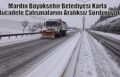 Büyükşehir Belediyesi Karla Mücadele Çalışmalarını Sürdürüyor