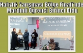 Hafızlık Yarışması Bölge Finali’nde Mardinli Öğrenci Birinci Oldu