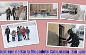 Kızıltepe’de Karla Mücadele Çalışmaları Sürüyor