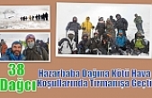 38 Dağcı,Hazarbaba Dağına Kötü Hava Koşullarında Tırmanışa Geçti.
