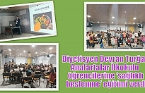 Diyetisyen Devran Turğay öğrencilerle buluştu
