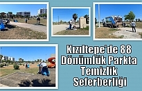 Kızıltepe’de 88 Dönümlük Parkta Temizlik Seferberliği