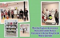 Mardin Eğitim Araştırma Hastanesinde Hasta Çocuklara Kitap Dağıtarak Moral Verildi