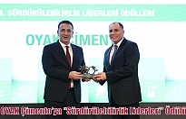 OYAK Çimento’ya “Sürdürülebilirlik Liderleri” Ödülü