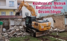 Kızıltepe’de  Metruk Binaların Yıkımı Devam Ediyor