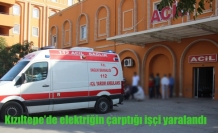 Kızıltepe’de elektriğin çarptığı işçi yaralandı