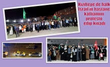 Kızıltepe’de halk İsrail’in hastane katliamını protesto edip kınadı