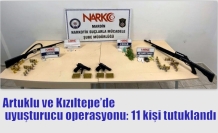 Artuklu ve Kızıltepe’de uyuşturucu operasyonu: 11 kişi tutuklandı