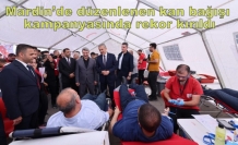 Mardin’de düzenlenen kan bağışı kampanyasında rekor kırıldı