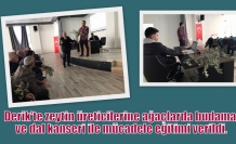 Derik'te zeytin üreticilerine ağaçlarda budama ve dal kanseri ile mücadele eğitimi verildi.