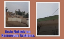 Dicle Elektrik’ten Kamuoyuna Açıklama;