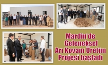 Mardin’de Geleneksel Arı Kovanı Üretim Projesi başladı
