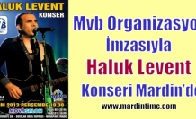 Mvb Organizasyon İmzasıyla Haluk Levent  Konseri Mardin’de
