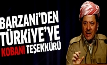 Barzani'den Türkiye'ye Kobani teşekkürü